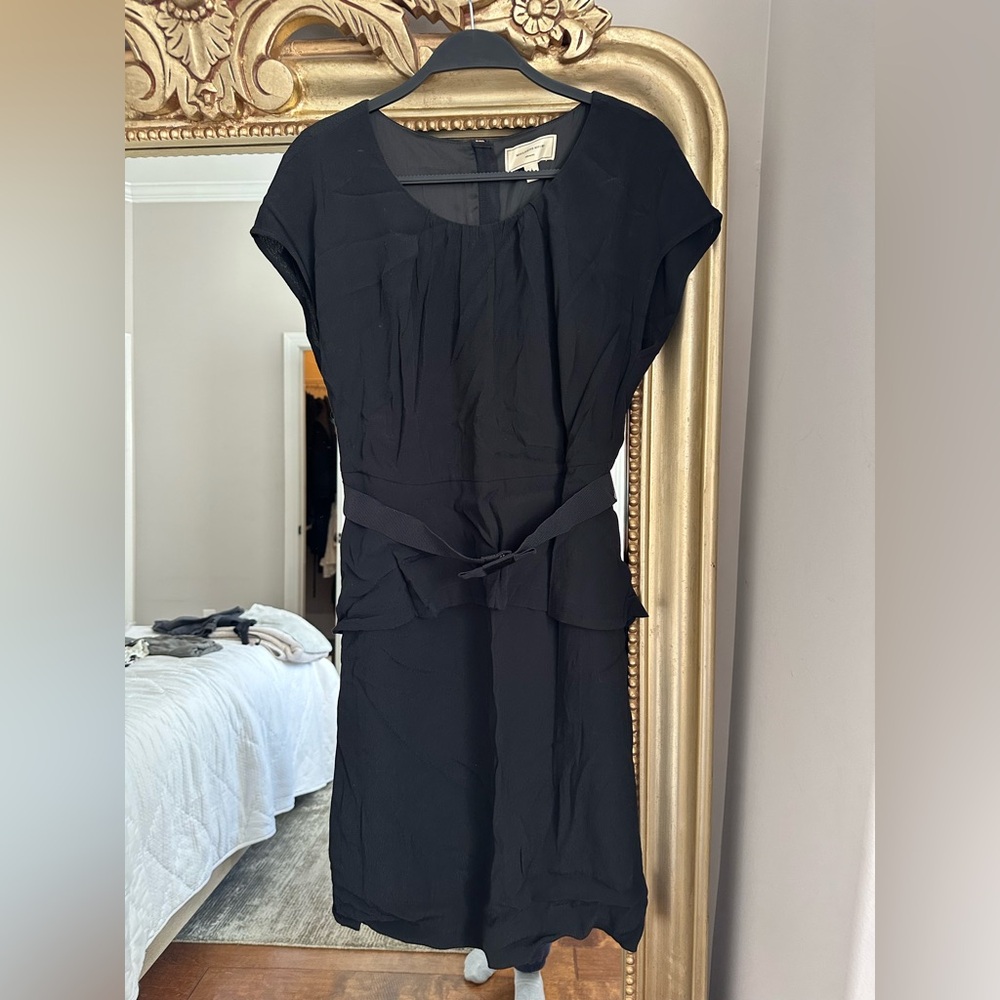 Anthropologie‎ black knee length dress